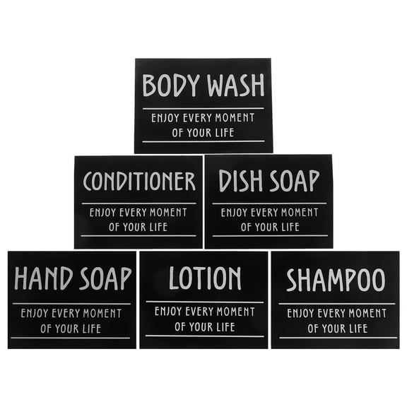 SEWCHICS Household Label Multi For Bathroom 1 Set 3.54X2.63X0.04in