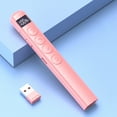 thumbnail image 3 of Tignapoo S7 Wireless Laser Pointer with 2.4G Connectivity, 180-Day Battery Life, Red Light Indicator, Page Flip, Hyperlink & Black Screen Functions, Compatible with Windows/Mac/Android/Linux, Pink, 3 of 6