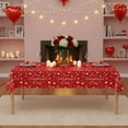thumbnail image 4 of Valentine's Day Waterproof Tablecloth Romantic Heart Pattern Large Party Table Cover for Holiday Gatherings Decor(Multicolor), 4 of 6