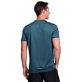 thumbnail image 2 of RBX Active Men's Tonal Jacquard Grid Quick Drying Workout T-Shirt, 2 of 3