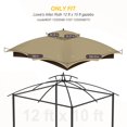 thumbnail image 2 of Toldo para gazebo OIPUNSHLE 10x12 impermeable de doble nivel, 2 of 7