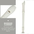 thumbnail image 4 of OULII 4 Ensembles de Clarinettes Basiques en Résine ABS Blanche pour Exploration Musicale, 4 of 8