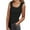 Black, variant on MIXUE Tank Top for Women Summer Solid Color Square Neck Sleeveless Casual Comfortable Basic Camisole Vest Outwear,White,S