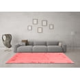thumbnail image 3 of Ahgly Company Indoor Round Abstract Red Modern Area Rugs, 7' Round, 3 of 4