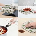 thumbnail image 4 of Unique Bargains Heat Resistant Oven Mitts and Pot Holders Sets 4 Pcs Green 10.6x6.7 Inch, 4 of 7