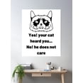 thumbnail image 2 of No He Doesn'T Care Essential T Shirt Poster Wall Art, Modern Wall Decor, 24x36 UNFRAMED, 2 of 3