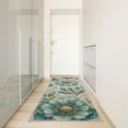 thumbnail image 2 of Ambesonne Floral Scene Decorative Rug Carpet, Minty Farmhouse Blooms, 2' 5" x 7' 5", Seafoam Beige Grey Yellow, 2 of 3