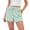 Green #009, variant on Womens Sweat Shorts Summer Casual Loose Athletic Workout Drawstring Comfy Running Shorts Beach Vacation Clothes, L