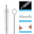 thumbnail image 3 of Cepillo limpiador de tubos largos Uxcell de 39 pulgadas, cepillo flexible extra largo para limpiar pajitas, blanco, 4 piezas, 3 of 6