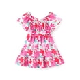 thumbnail image 1 of Vestido Disney Princess Ariel con volantes, manga corta, para niña, 4-5T, 1 of 6