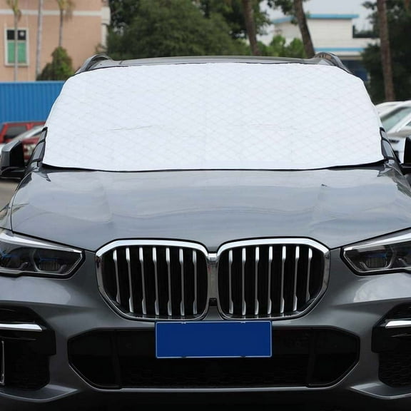 TINKI Windshield Snow Cover Compatible with BMW domestic X5L 2022, Best for Ice, Frost & Snow Removal - All Weather Winter & Summer Front Window Automotive Covers Sun & Snow-Shade