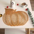 thumbnail image 6 of xaoyunyn Decorative Hollowed Out Pumpkin Shaped PVC Placemats for Parties,Holidays Everyday Use,Oil Proof,Heat Insulation,Easy to Clean,Non Slip Table Mat, 6 of 6