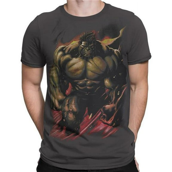 Hulk Smoldering Mens T-Shirt - Medium