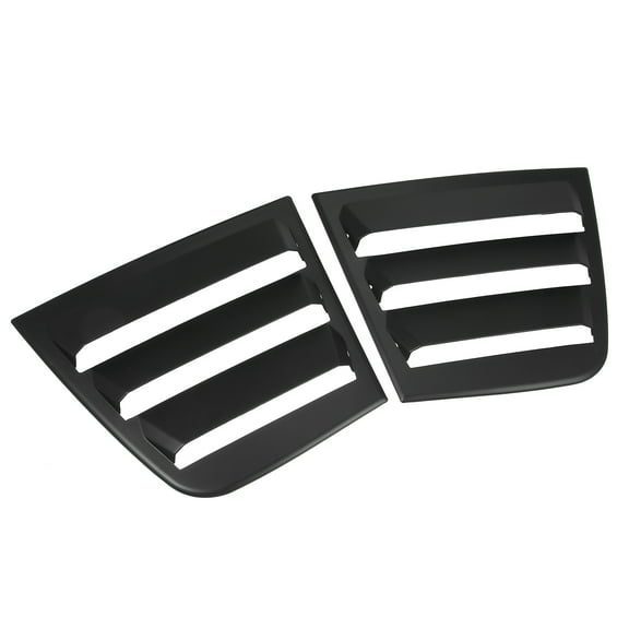 Unique Bargains 2pcs for Dodge Charger 2011-2021 Rear Side Window Louvers Air Vent Scoop Shades Cover Blinds Matte Black