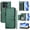 Green, variant on Wallet Case for ZTE Nubia V60 Design with Zipper Pocket Card Holder Kickstand Wrist Strap Leather Flip Cover Green