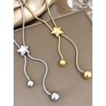thumbnail image 4 of Collar Largo de Cadena Dorada con Estrella y Bolas, 4 of 4