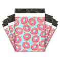 thumbnail image 2 of 10x13 (100) Sprinkled Donuts Designer Poly Mailers Shipping Envelopes Premium Printed Bags, 2 of 6