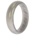 thumbnail image 1 of Anillo de boda BR sólido de silicona - Basic-Silver by ROQ para mujer - Anillo de 8 mm, 1 of 1