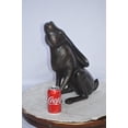 thumbnail image 2 of Nifao Rabbit Gazing Up Bronze Statue – Home Decor Sculpture, 8"L x 14"W x 16"H, 2 of 10