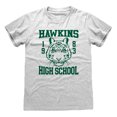 thumbnail image 1 of Stranger Things - Camiseta Hawkins High School para Adultos Unisex (Gris Jaspeado), 1 of 2