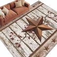 thumbnail image 2 of Texas Star Grey Wooden 5'x7' Area Rug, Farmhouse Berry Countryside Washable Non-Slip Soft Rugs, Low-Pile Large Carpet for Living Room Bedroom Dining Room, Non-Shedding Accent Rug, 2 of 9
