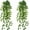 Watermelon, variant on 2Pcs Fake Plants for Outside Fake Plant Decor 3.1ft Artificial Hanging Plants Fake Ivy Vine Faux Greenery Vine Plant for Home Room Wall Pot Hanging Planter Indoor Outdoor Décor