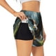 thumbnail image 1 of Balery Forest River Bald Eagle Pantalones cortos deportivos para mujer con forro y dos bolsillos, elásticos, para entrenamiento, gimnasio, yoga-Large, 1 of 7