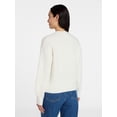 thumbnail image 4 of Time and Tru Women's Shaker Stitch Mock Neck Sweater, Midweight, Sizes XS-XXXL, 4 of 6