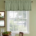 thumbnail image 4 of 2 Pack Valances for Windows, Sage Green Floral Window Valances for Living Room/Bedroom/Bathroom, Spring Flowers Light Filtering Kitchen Curtain Valance Window Treatment 54"W x18" L, 4 of 9