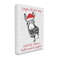thumbnail image 3 of Stupell Industries Jingle All the Way Quote Sassy Christmas Donkey Holiday Painting Gallery Wrapped Canvas Art Print Wall Art, 24 x 30, 3 of 5