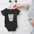 thumbnail image 5 of Papa's Little Beard Puller Humor Romper Boys or Girls Infant Baby Brisco Brands NB, 5 of 6