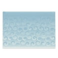 thumbnail image 1 of Abstract Cutting Board, Halftones Background with Circles and Little Digital Dots Like Ocean Wave Art, Decorative Tempered Glass Cutting and Serving Board, Large Size, Pale Blue, by Ambesonne, 1 of 1
