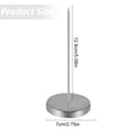 thumbnail image 2 of Miyuadkai Silver Display Stand, Desk Receipt Holder Check Spindle Restaurant Check Spindle Holder for Receipt Desk Rod Paper Holder Stick Bill Fork for Restaurant Kitchen, 2 of 7