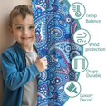 thumbnail image 3 of Blackout Kids Curtains,Paisley Pattern Childrens Insulated Curtains Set Of 2,Bedroom Essentials,Toddler Room Decor 52"x63"(132x160cm), 3 of 4