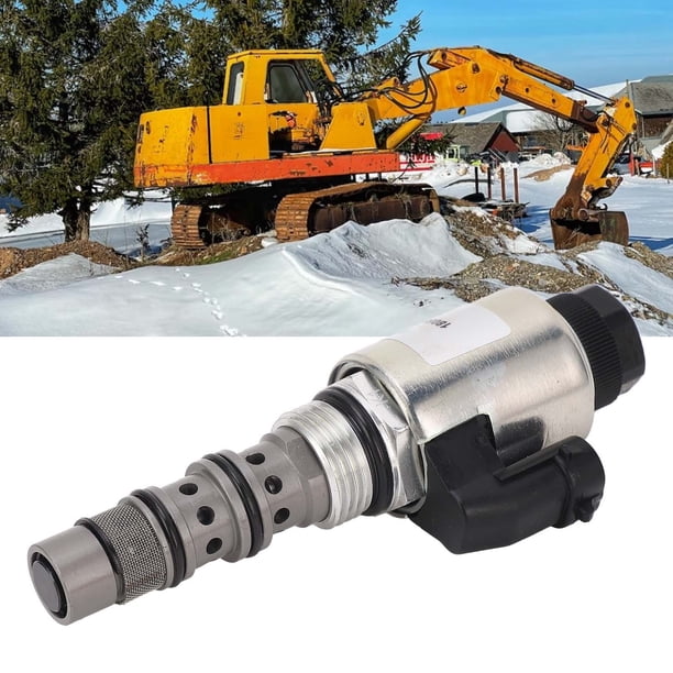 Válvula Solenoide De Excavadora, Interruptor De Reemplazo De Válvula Solenoide De Excavadora Encendido Apagado Rápidamente Efectivo 12 V Para MX80C Para MX110
