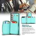 thumbnail image 4 of Samsung Galaxy S23 Crossbody Wallet Case, Zipper Pocket Phone Case Cross Body Strap with RFID Blocking Carring Bag Credit Card Premium Leather For Samsung Galaxy S23, Green, 4 of 9