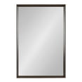 thumbnail image 5 of Kate and Laurel Quato Transitional Rectangle Wall Mirror, 24 x 36, Dusty Brown, Framed Rectangular Framed Statement Mirror with Embossed Woodgrain Texture, 5 of 7