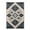 White-Navy Blue, variant on Geometric Medallion Rug, 8' x 10', White Navy Blue