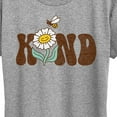 thumbnail image 3 of Instant Message - Bee Kind Flower - Women's Short Sleeve Graphic T-Shirt, 3 of 6
