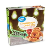 Great Value Cheeseburger Onion Rings, 16 oz