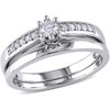1/4 Carat T.W. Round Diamond Sterling Silver Women's Bridal Set
