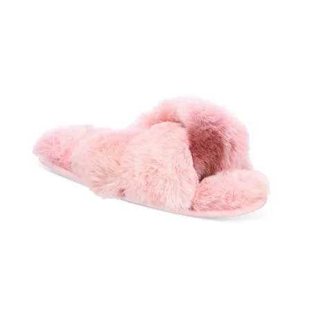 

Jenni Women’s Faux-Fur Solid Crossband Slippers
