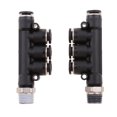 thumbnail image 2 of Conector neumático de 2 piezas, rosca de tubo de línea de agua , ajuste a 6mm 8mm 10mm - 6 mm Yotijar Instalación de tubo de manguera de agua de aire, 2 of 10