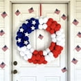 thumbnail image 4 of WWC 4th of July Patriotic Wreaths for Front Door, Fade Resistant 250th Anniversary Red White and Blue Handmade Wreath for Outdoor Home Decor, 4 of 9