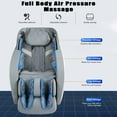 thumbnail image 3 of BestMassage Full Body Zero Massage Chair with Bluetooth 3D Speaker and Built-in Heat Therapy,Blue, 3 of 7
