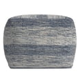 thumbnail image 4 of Pemberly Row Contemporary Boho Square Pouf in Patterened Teal Cotton, 4 of 9