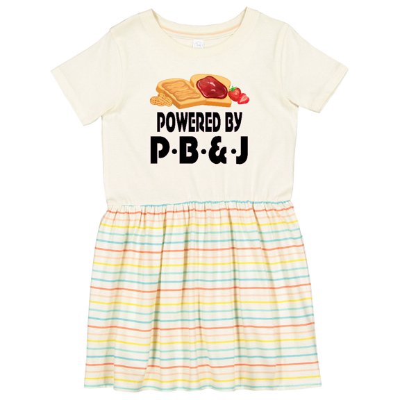 Inktastic Powered by P B and J Peanut Butter Lover Girls Toddler Dress
