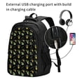 thumbnail image 2 of Balery Bee Floral Print USB Charging Backpack for Men and Women - Water-Resistant, Anti-Theft Laptop Backpack with USB Port for Travel, Work, School, and College, 2 of 7