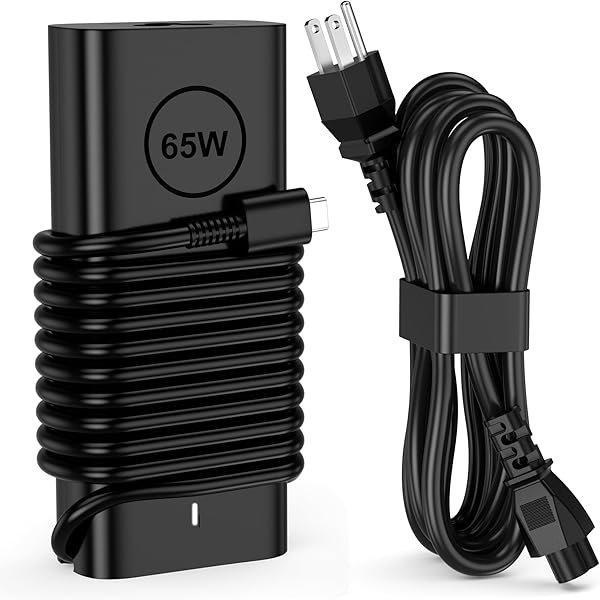 wonima11 65W USB C Laptop Charger Compatible with Dell Chromebook 3100 3110 2-in-1 Latitude 5420 5410 5430 5450 5540 7410 7420 7440 9350 9380 9360 DA65NM190 LA65NM190 Computer AC Adapter
