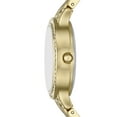 Folio Women's Watch Gift Set Gold Round Case, Mother of Pearl Dial and